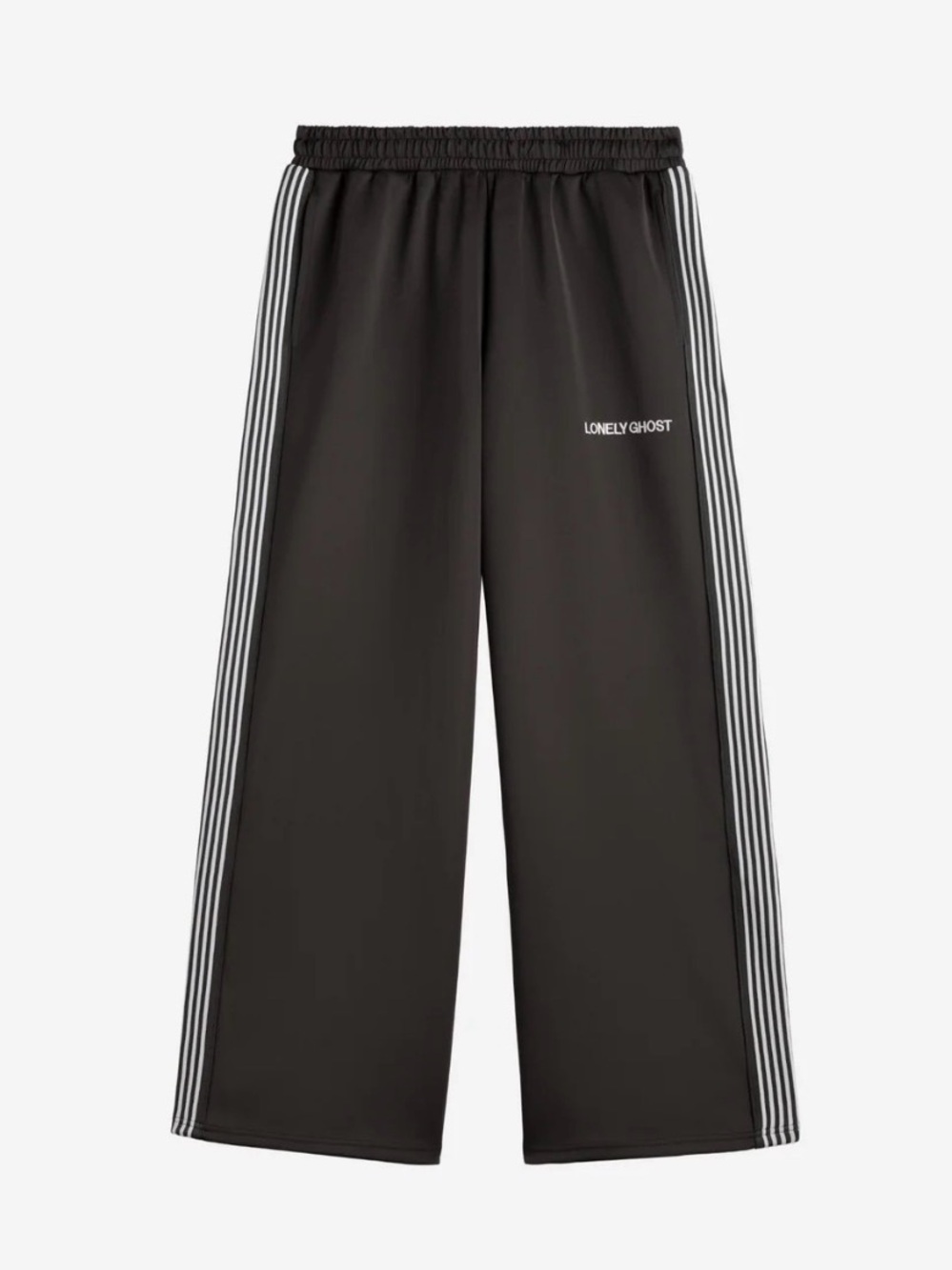 NWT LONELY GHOST Daily Track Pants with White Side Stripes